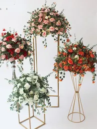 Декоративные цветы nueva mesa de centro plantas vid la boda diy fondo para decoracion bola flores artificiales seda