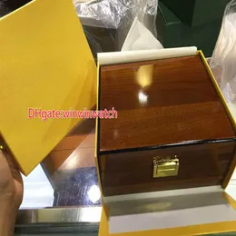 cajas de reloj de madera de lujo de regalo completo de grado superior con embalaje de reloj de almohada de PU 239S