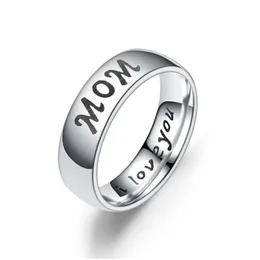 Band Rings I Love You Ring Stainless Steel Dad Mom Son Daughter Bang Women Mens Fashion Jewelry Will And Sandy Drop Delivery Dhc8S