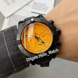 New Hurricane PVD cassa in acciaio nero XB0180E4 I534 253S X20D 4 cronografo al quarzo Miyota orologio da uomo quadrante giallo cinturino in nylon Watches258U