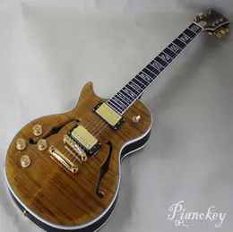 Custom guitar storeOEM Left handed semihollow body electric guitarMade in China items8575212