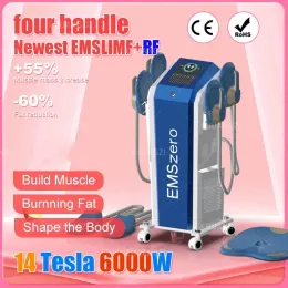 Attrezzatura per esercizi muscolari EMSzero RF 14 Tesla con pad per stimolazione pelvica e 4 maniglie per radiofrequenza opzionali