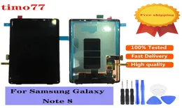Original para Samsung GALAXY Note 8 N950 pantalla de teléfono celular paneles táctiles pantalla lcd montaje de repuesto completo con adhesivo 1201977