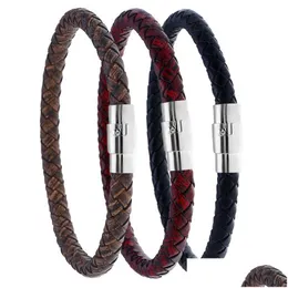 Charmarmband väver Braid Armband Enkel spänne armband Bangle Manschett för Wome Men Fashion Jewelry Will och Sandy Drop Delivery DHA5A