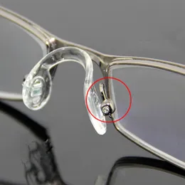 Sunglasses Frames 10pcs U Shape Silicone Conjoined Eyeglass Soft Nose Pads For Glasses AntiSlip Insert Pad 230605