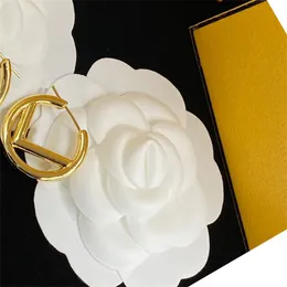 Designers Gold Hoop Earrings For Lady Women 5cm 4cm 3cm Classic Brand Letter Ear Studs Metal Earring Wedding Party Jewerlry Set