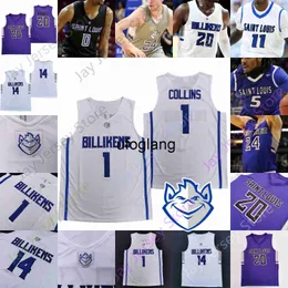 Coe1 2021 Billikens Basketbol Forması NCAA Koleji Goodwin Gibson Jimerson Perkins Jacobs Yuri Collins Thatch Jr. Bell Jr. Tay Weaver Hughes Reed