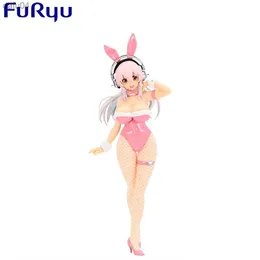 Original FuRyu 30cm Super Sonico Bunny Girl Action Figure Anime Sexy Girl Figure Adult Doll Toy Droppshiping L230522