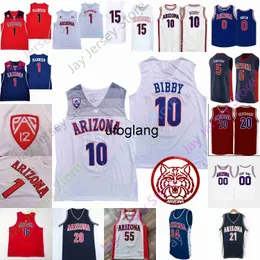 coe1 2020 Maglia da basket Arizona Wildcats NCAA College Green Bibby Mannion Zeke Nnaji Arenas Terry Lauri Markkanen Andre Iguodala Max Hazzard