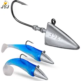 Fishing Hooks Triangle Head 7g 10g 15g 21g 28g 35g Ship type fishing hook soft worm jig Lure Hook Jig Tackle 230606