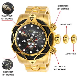 Temeite Luxury Brand Design Waterproof Watches Men Gold Men Watches Quartz Watches Wristwatches For Men Relogio Dourado Masculino2356