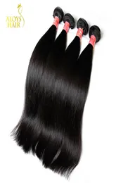 Peruvian Malaysian Indian Brazilian Straight Virgin Human Hair Weave Bundles Unprocessed Remy Human Hair Extensions Natural Color 6635368