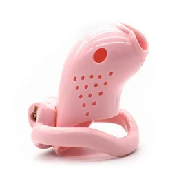 Massage Penis Cage 100% Resin Small Goldfish Design Penis Sleeve Male Chastity Device Sex Toys For Men with 4 Penis Ring Chastity 310q
