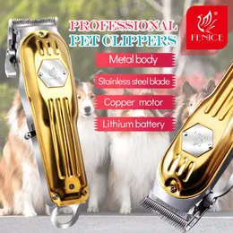 Trimmer Fenice Professional Dog Hair Grooming Electric Clipper Gold Trimmer For Dogs Cutting Machine