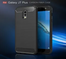 Carbon Fiber Case For Samsung Galaxy J7 Plus J5 J7 2015 2017 J510 J710 2016 Prime ON5 ON7 Brushed Silicone Soft Rubber Back Cover2825657