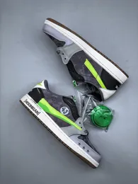 Shoes Motorcycle Motorcycle Jumpman Low Grey Green CZ0790-043 Shoes Real Leather Designer Outdoor Sneakers