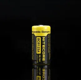 100% Original Nitecore NL166 RCR123A 16340 Bateria de Lítio 650mAh 3.7V Li-ion Recarregável para Farol Lanterna LED Luz Vs NL1665R