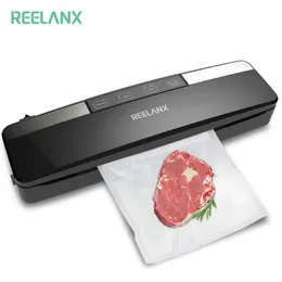 Inne narzędzia kuchenne Reelanx próżniowy uszczelniacz V2 125W wbudowany noża automatyczna maszyna do pakowania żywności 10 darmowe torby próżniowe paker do kuchni 230605