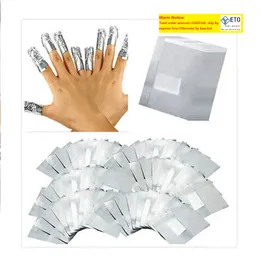 100 Teile/los Aufkleber Abziehbilder Aluminium Folie Nail art Soak Off Acryl Gel Polnischen Nagel Entfernung Wraps Remover Make-Up-Tool Carel