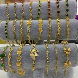 212 xuping smycken Saudiarabien lyxig utsökta Dubai 24K guldpläterade brudarmband med flera stilar