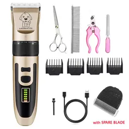 Trimmers Pet Dog Hair Trimmer Animal Grooming Clippers Electrical Dog Hair Cutter Cat Hair Remover USB Rechargeable Pet Haircut Machine