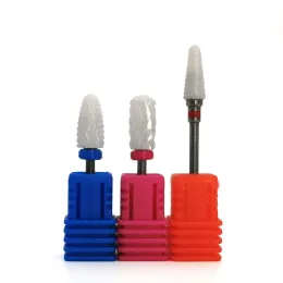 Ställ in raketform nagelslipning keramisk cylinderhuvudmaskinstillbehör - hållbart och kraftfullt för smidig nagelvård