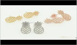 Jewelryfashion Pine Earrings Personality Fruit Hand Dull Surface Stud earrings Whole PS1846ドロップ配信GMXRY2021311
