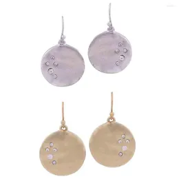Dangle Earrings Fashion Design Jewelry Round Shaped Shiny Crystals Pendant Statement For Women