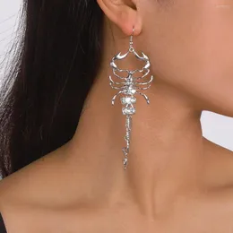 Dangle Earrings Statement Scorpion Pendant For Women Hip Hop Funny Korean Rhinestone Long Drop Earring Fashion Jewelry Accessories 2023
