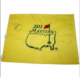 Rory McIlroy Autograferad signerad signaturerad auto samlarmästare Open Golf Pin Flag