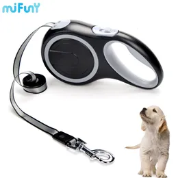 Dog Collars Leashes MiFunny 8M Pet Traction Rope Lead Belt Automatic Retractable Puppy Leash Durable Nylon Extending for Large Small 230605