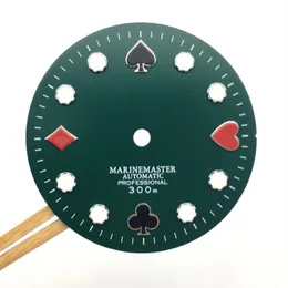 Repair Tools & Kits 28 5mm NH35 NH36 Watch Dial Poker Abalone For NH35A NH36A Movement Green Luminous Modified With S LOGO296A
