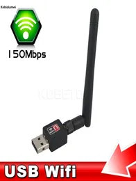 Newest WiFi Wireless Mini 150M PC wifi adapter antenna Computer Network Card 80211ngb LAN with Antenna Computer Accessories5895904