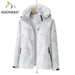 Andra sportvaror Nuoneko Kvinnor Herr Handing Spring Sports Camping Travel Camouflage Hooded Windbreaker Waterproof Rain Coats Men 230605