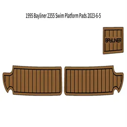 1995 BAYLINER 2355 수영 플랫폼 패드 보트 EVA FOAM FAUX TEAK DECK FLOON PAD MAT