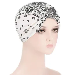 Womens Chemo Cap Cancer Hat Flower Printed Muslim Hair Scarf Turban Head Wrap Cover Skullies Beanies Random Color Usvn3 Beanieskul3419005