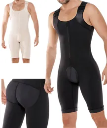 Mäns kroppsformar män Komprimering Bodysuit Shaper Mage Control Suit Viktminskning Underarbetet Slimming Body Shapewear 230606