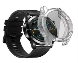 Корпус защитника экрана для Huawei Watch GT 2 GT2 46 мм Allaround Slim Soft TPU Cover Cover Shower Shell Shell3042367