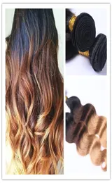 Whole High Quality Color 1B427 Virgin Hair Weaves Brazilian Body Wave Human Hair Extensions Remy Hair Bundles7251282