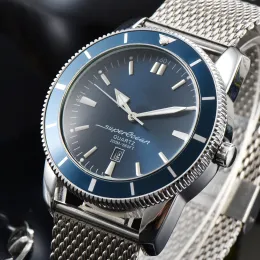 2024 Men Luxury stainless Steel multi-functional Quartz Watch Business Fashion waterproof 24 hour calendar