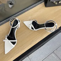 New Sandals Design Pointed Toe Women High Heels Shoes Streets Style Ankle Buckle Strap Pole Dancing Pump 230511