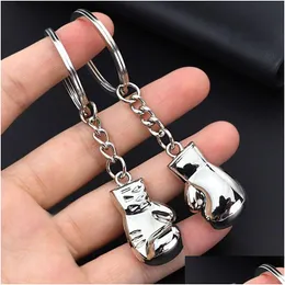 Nyckelringar Metal Boxing Ring 3D Fighting KeyChain Holder Bag Hangings Fashion Jewely Drop Delivery DHQ9W