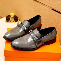 Dress Shoes 2023 Classic Men Business Formal Top Quality Designer Luxury Mens Wedding Loafers Elegant Leather