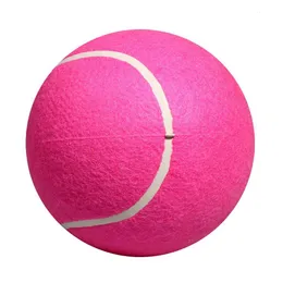 Tennisbollar 8 'Uppblåsbar stor tennisboll leksak för barn vuxna husdjurshund valp katt rosa 230606
