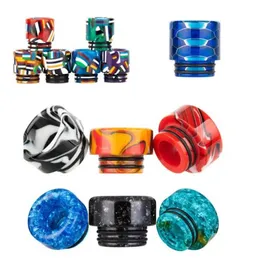 810 Thread Resin Drip Tip Smoking Accessories Temperature Change Smoke Dripper Epoxy Wire Bore Stainless steel For Prince TFV8 Fre1975672
