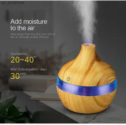 Elektrisk luftfuktare Essential Aroma Oil Diffuser LED Aroma Aromaterapi luftfuktare Luftrenare 7 LED -färgfuktare L230523