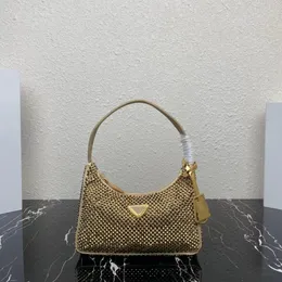 2023 New women's Tote bag high-end custom quality shoulder bag gold series 1NE515 sparkling appearance is suitable for any occasion