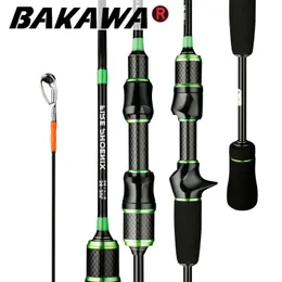 スピニングロッドバカワカーボンウルキャスティングロッド18m 168m wt 085g耐久性のある超軽量釣りフライコイフィーダーポールデペスカ230605