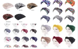 New floral print cotton Turban Hat Bandana Scarf Cancer Chemotherapy Chemo Beanies Headwrap Caps Sleep Cap for women8489420