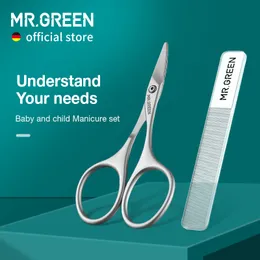 ネイルクリッパーズMrgreen Baby Safety Scissors Catter Born Born Born Daily File Shell Shear Manicure Tool 230606